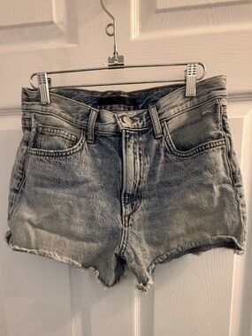 Joe's Jeans Light Blue High-Rise Cutoff Denim Shorts